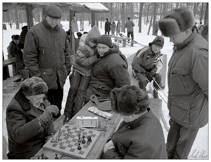 photo "Players" tags: genre, black&white, 