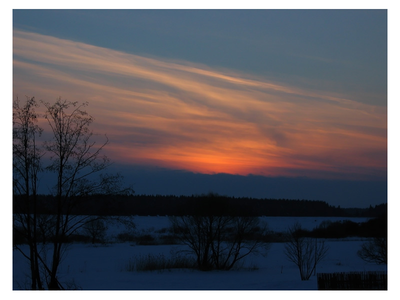 photo "Winter evening in Kalyazin" tags: landscape, winter