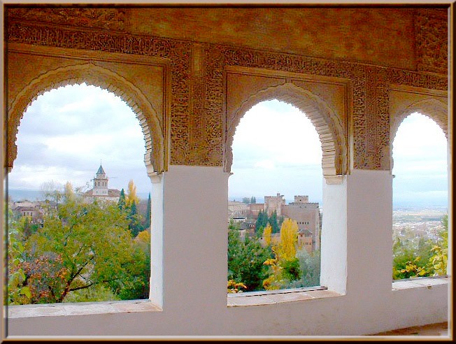 фото "triptych at al Alhambra" метки: архитектура, путешествия, пейзаж, Европа