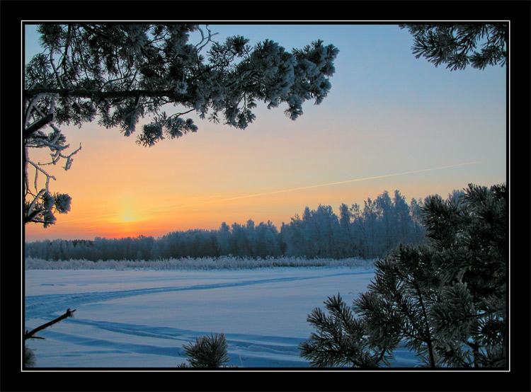 photo "Winter freezing morning" tags: misc., landscape, winter