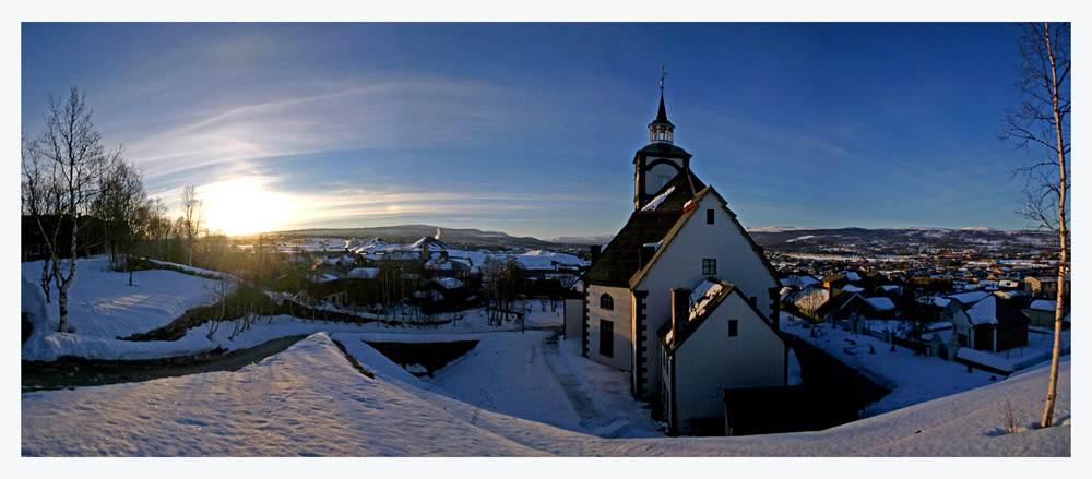 фото "The church of Roros" метки: пейзаж, зима