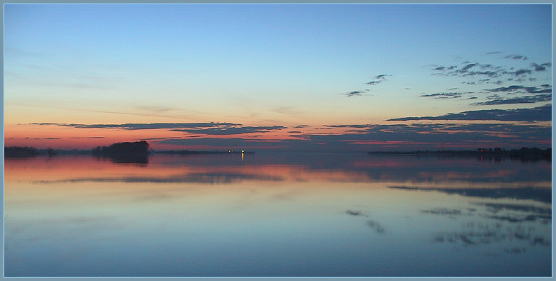 photo "silence" tags: landscape, sunset, water