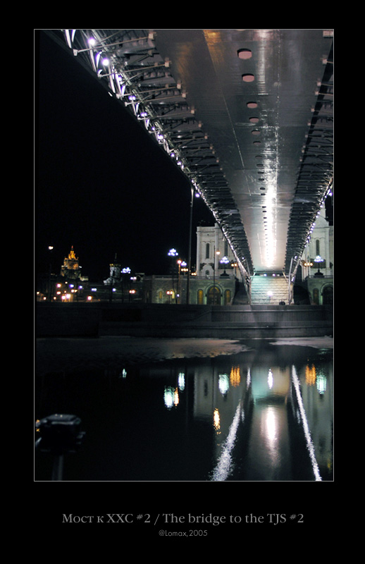 photo "bridge to the TJS - 2" tags: architecture, landscape, night