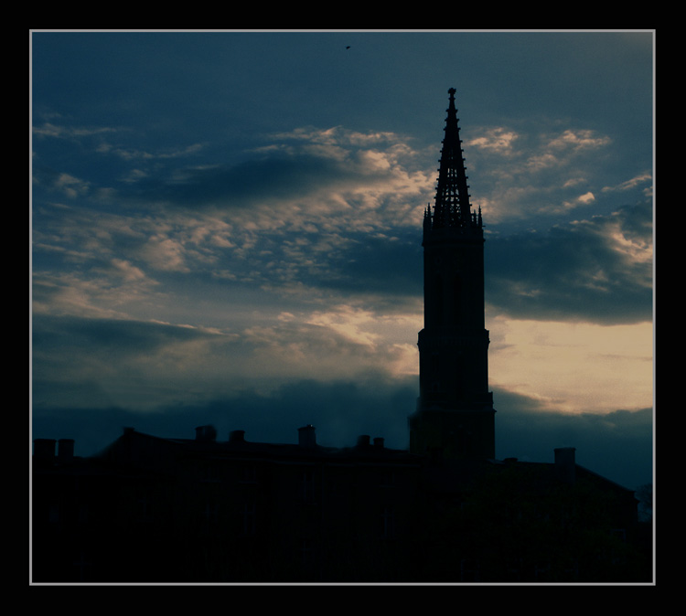 photo "tower" tags: landscape, sunset