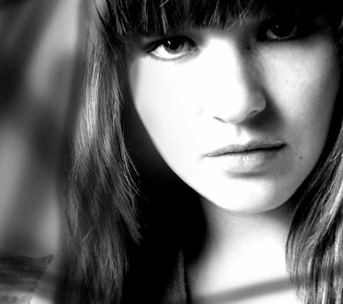 photo "..." tags: portrait, black&white, woman