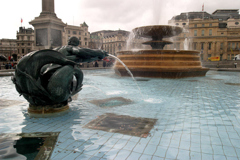 photo "Fountain on Trafalgar square" tags: travel, architecture, landscape, Europe