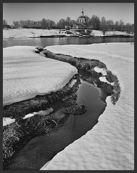 photo "Untitled photo" tags: black&white, landscape, winter