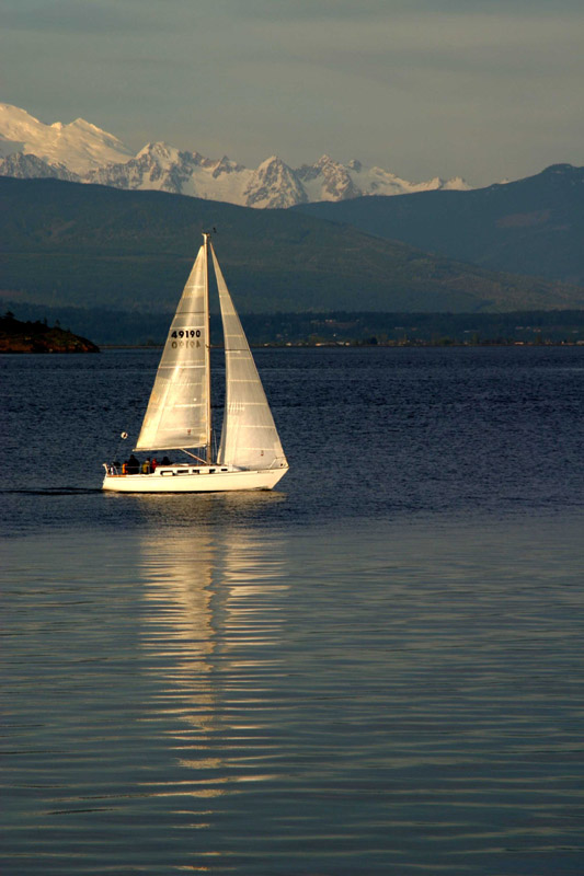 photo "Evening Sail" tags: travel, landscape, North America, water