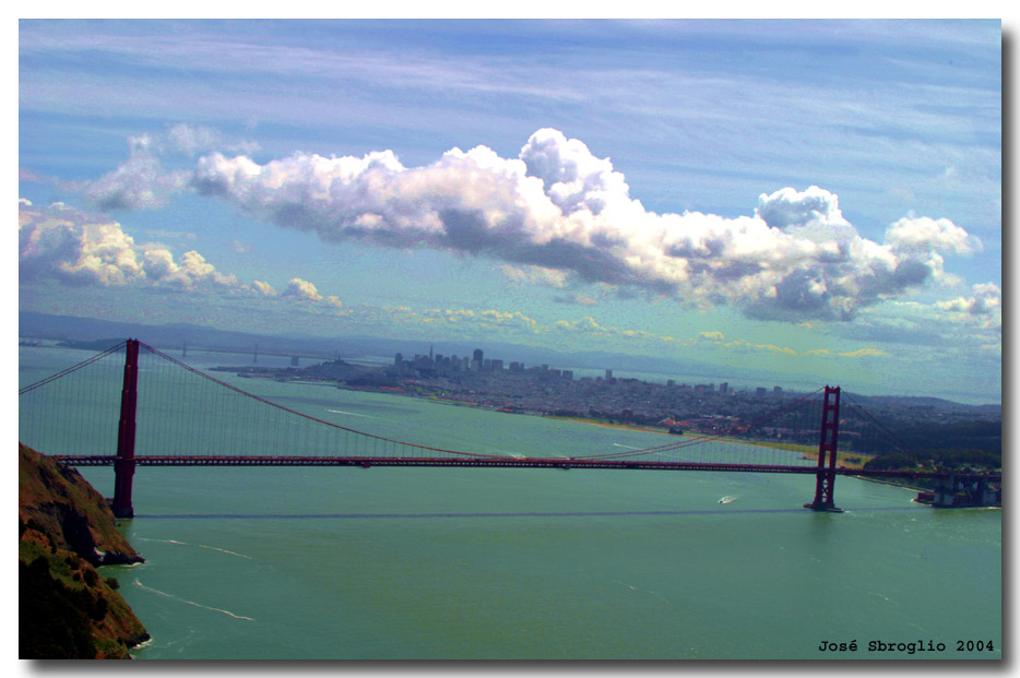 photo "Golden Gate and San Francisco" tags: architecture, travel, landscape, North America