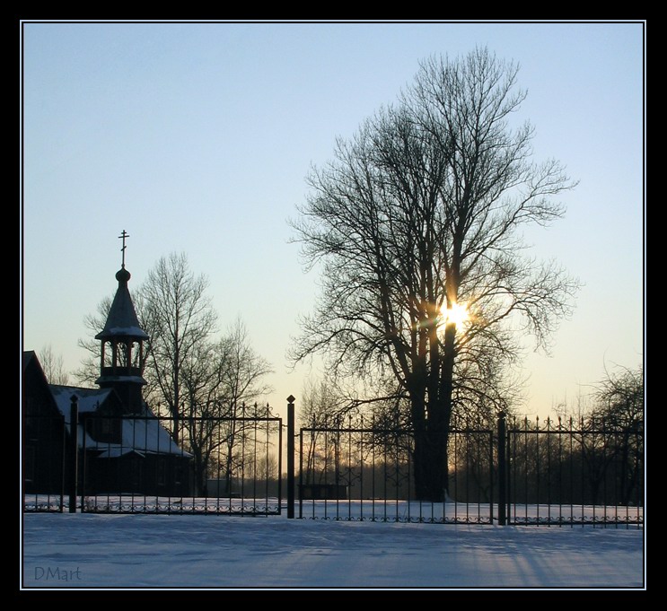 photo "Cold" tags: landscape, sunset, winter