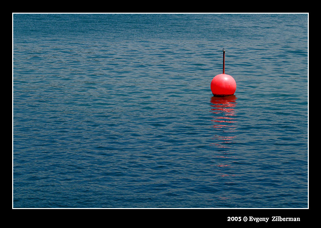 photo "Red on Blue" tags: landscape, abstract, water