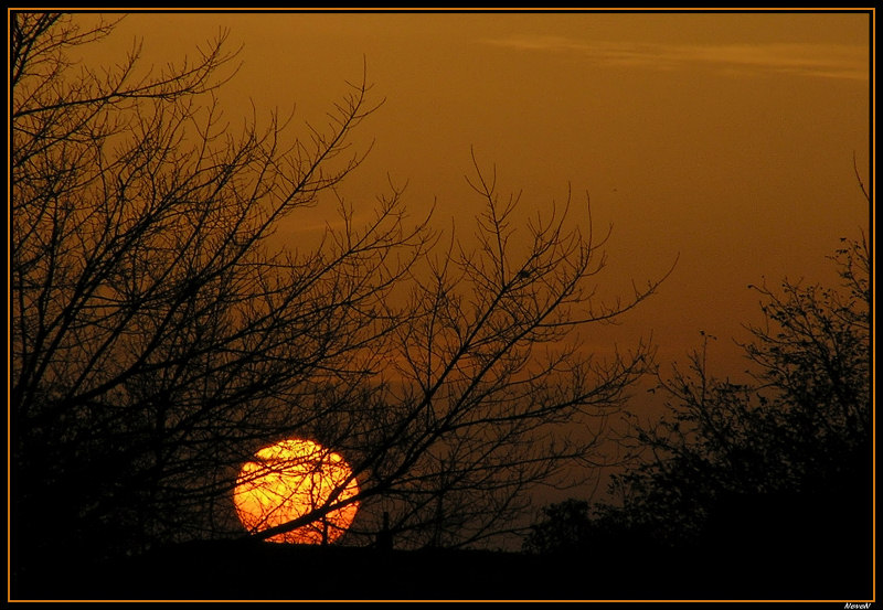 photo "Fireball" tags: landscape, autumn, sunset