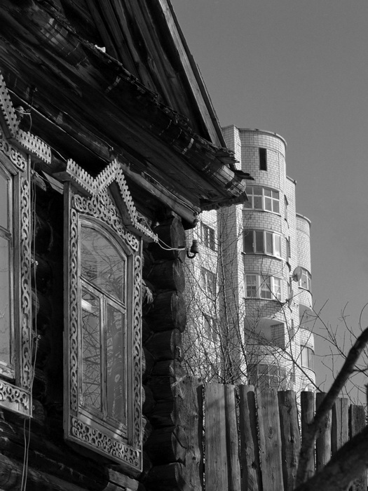 фото "Старое и новое 2" метки: архитектура, черно-белые, пейзаж, 
