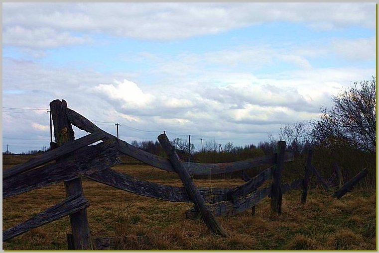 photo "Etude With The Fence" tags: landscape, spring