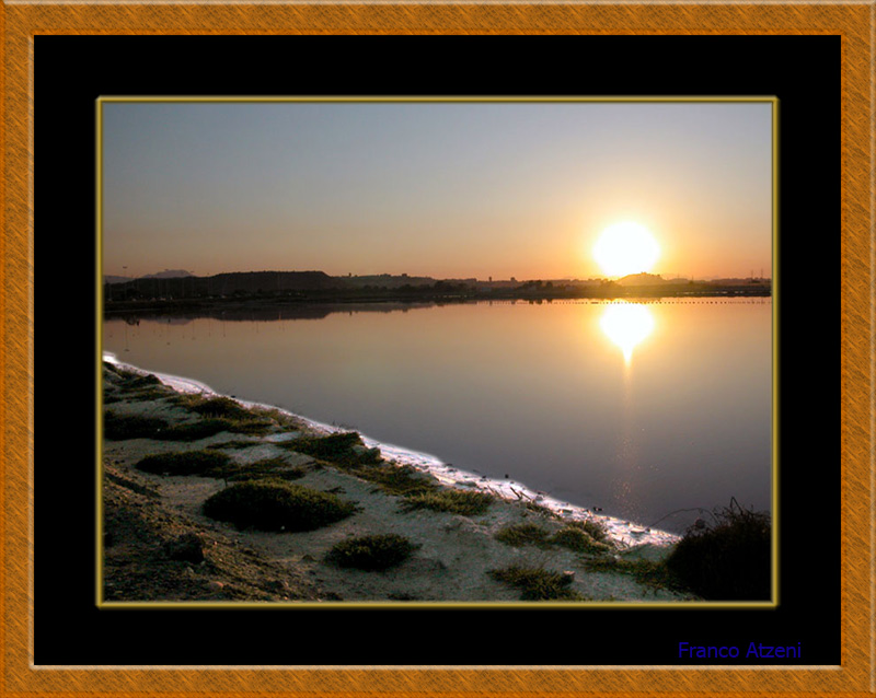 photo "sunset at the mirror saltpan" tags: landscape, sunset