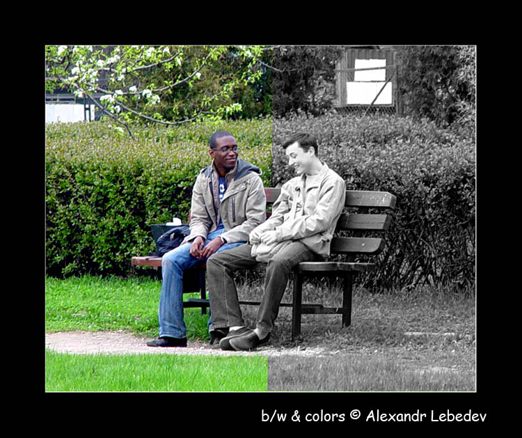 photo "b/w & colors" tags: humor, portrait, 