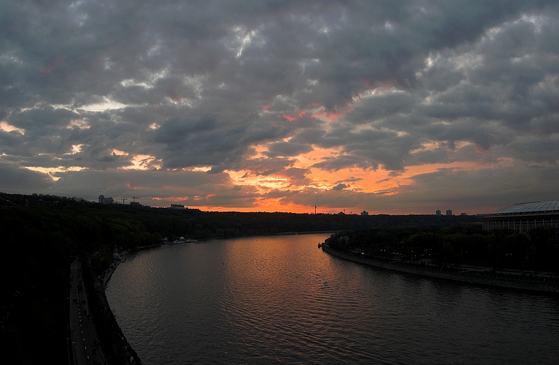 photo "Sunset  above Moscow" tags: landscape, architecture, sunset
