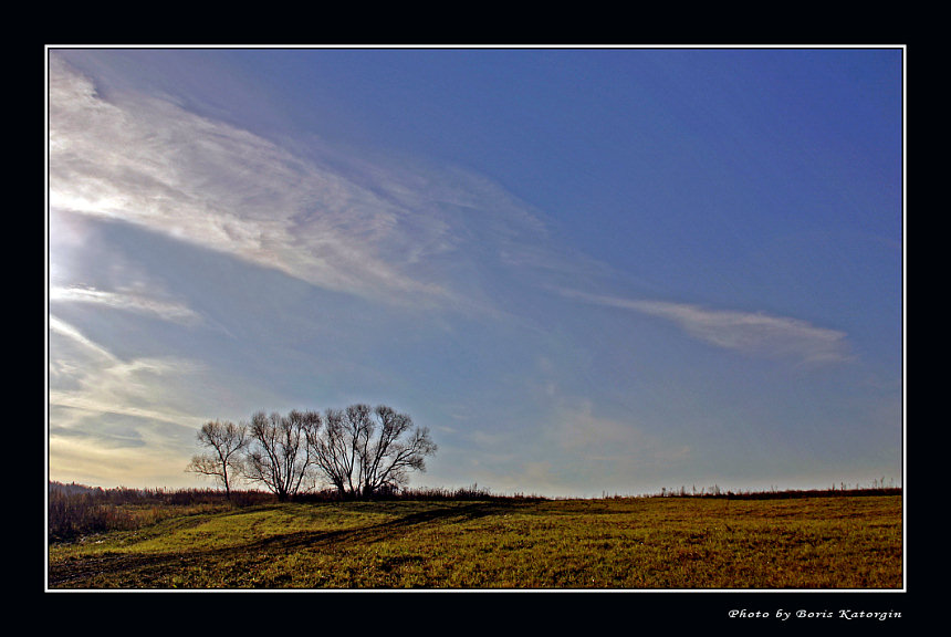 фото "Взгорок" метки: пейзаж, облака, осень