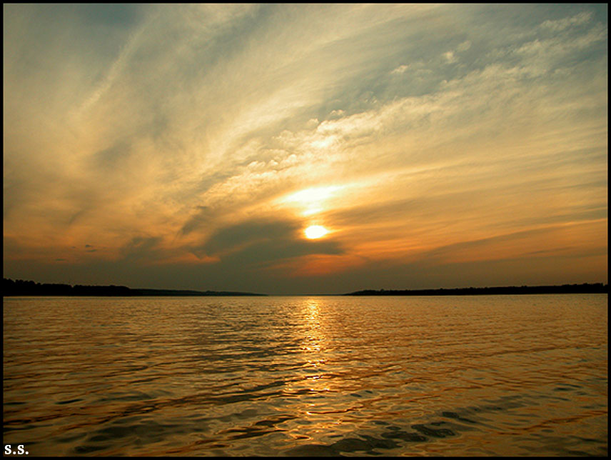 photo "Untitled photo" tags: landscape, sunset, water