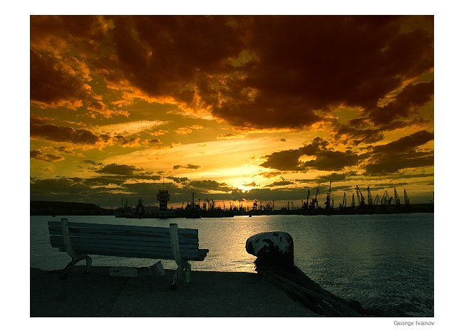 photo "1st row sunset" tags: landscape, sunset