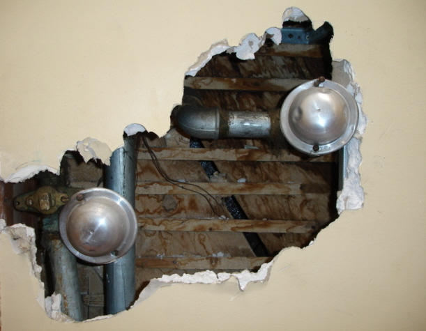 photo "plumbing inside an old wall...." tags: misc., 