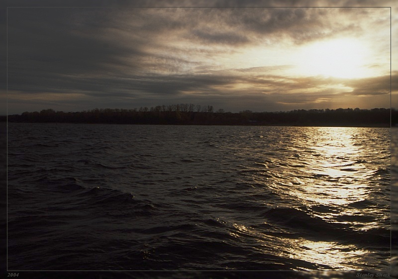 photo "Evening in bronze" tags: landscape, sunset, water