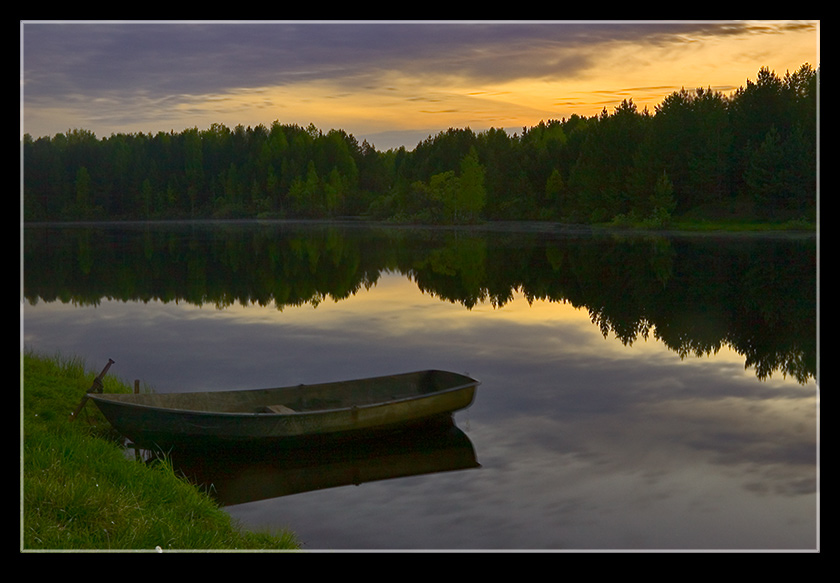 photo "night is coming" tags: landscape, sunset, water