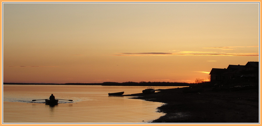 photo "The Northern Dvina. May evening." tags: landscape, sunset