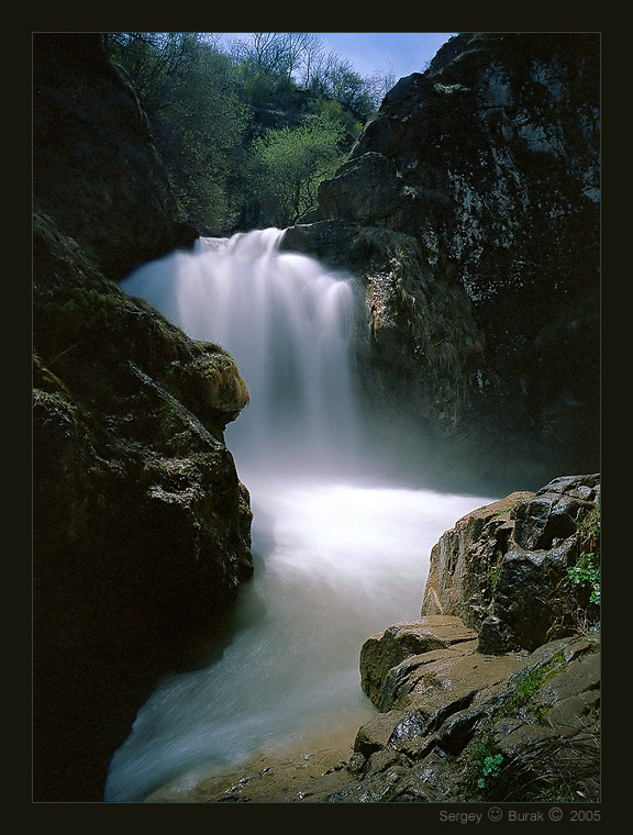 photo "Waterfall the “Pearly” - 2005" tags: landscape, mountains, water