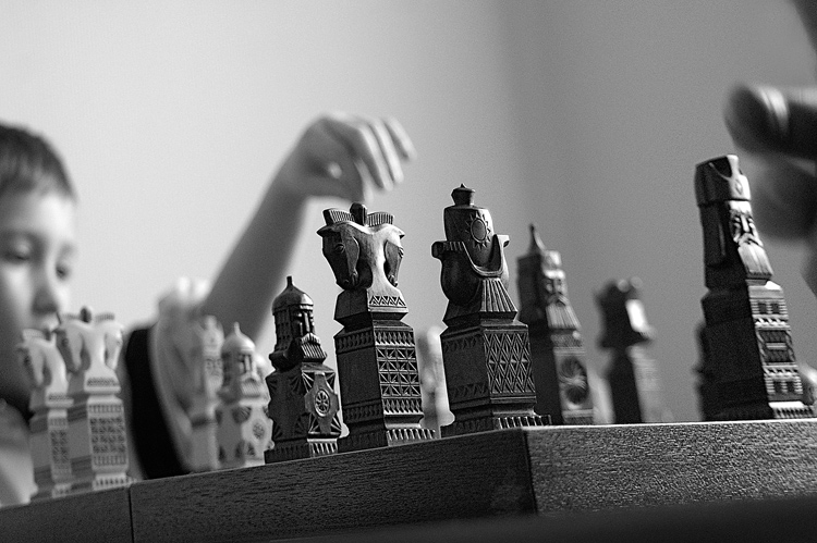 photo "chess" tags: black&white, genre, 