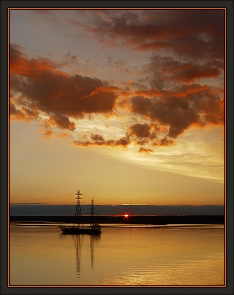 photo "Quiet sundown picture" tags: landscape, sunset, water