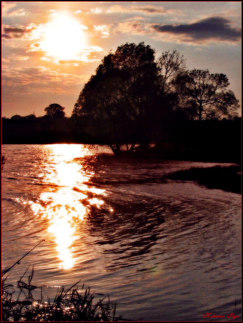 photo "Spring evening" tags: landscape, sunset, water