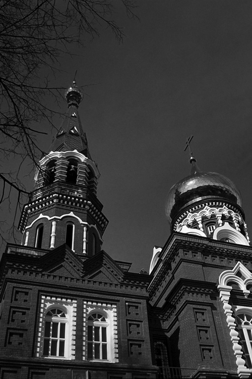фото "Ракурс на небо" метки: архитектура, черно-белые, пейзаж, 