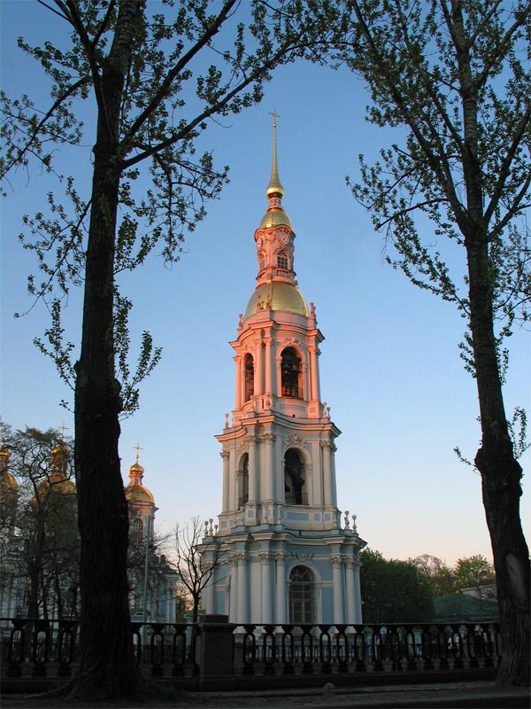фото "Звонница Никольского собора в Санкт-Петербурге" метки: архитектура, пейзаж, 