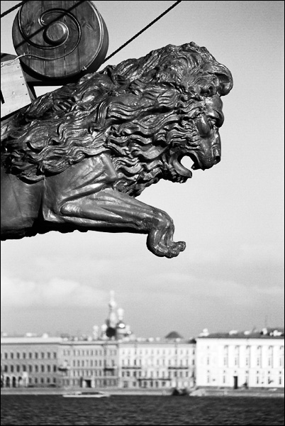 photo "Lion" tags: black&white, architecture, landscape, 