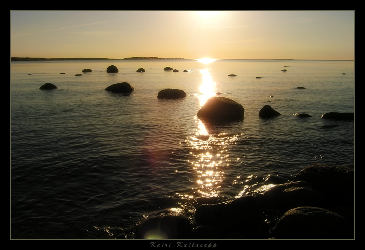 photo "Sparkles" tags: landscape, sunset, water