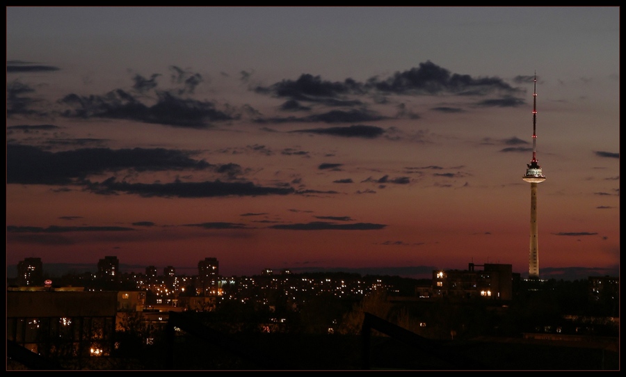 photo "Evening Vilnius." tags: architecture, landscape, sunset