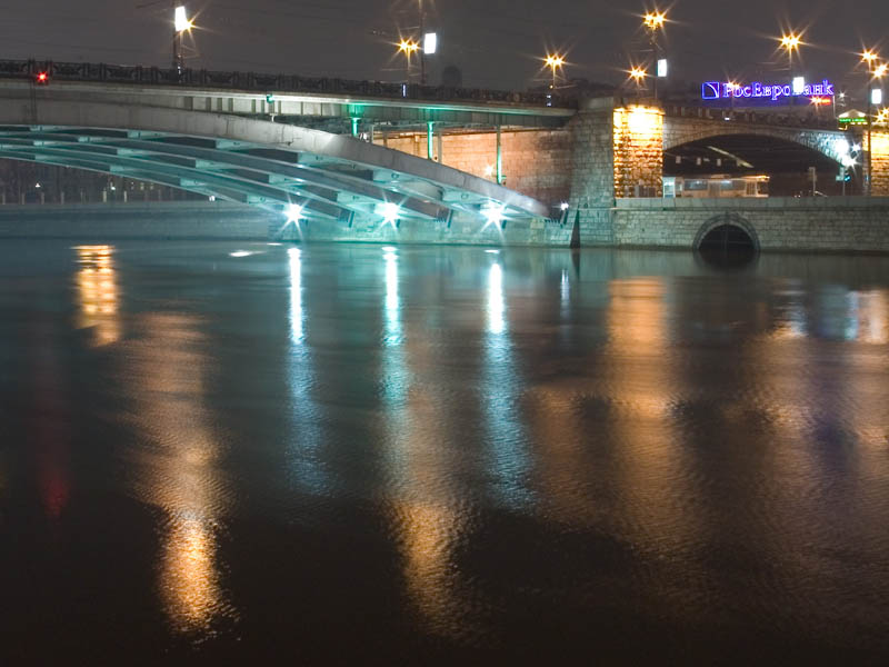 photo "The big Stone Bridge..." tags: architecture, landscape, night