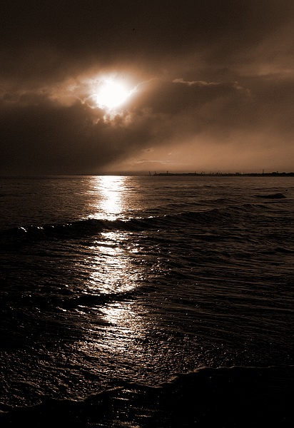 photo "Sun over the sea" tags: landscape, sunset