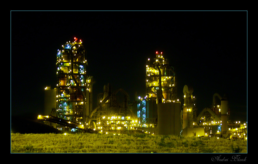 photo "Industrial landscape" tags: architecture, landscape, night