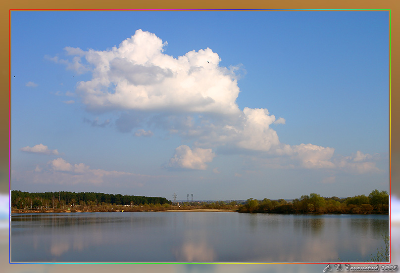 photo "Rare bird..." tags: landscape, clouds, water