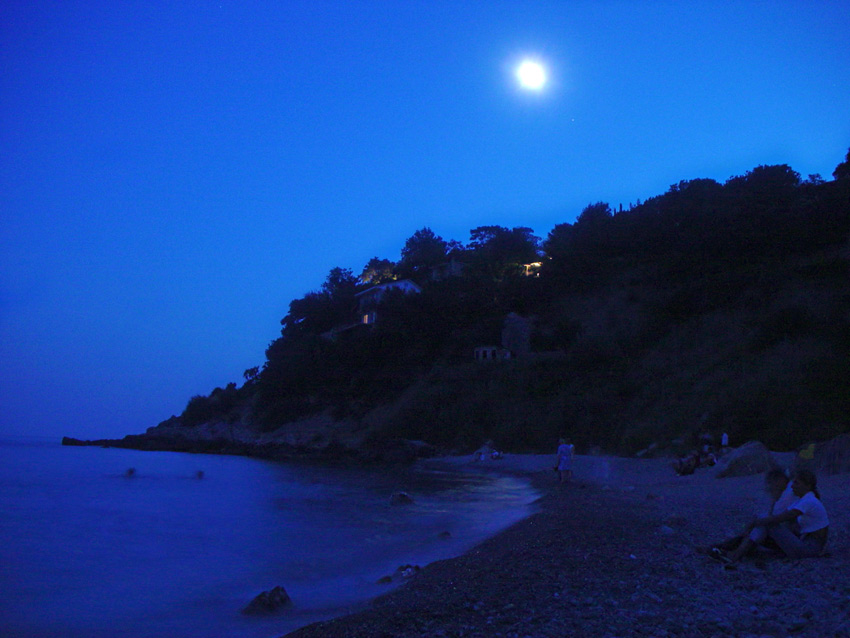 photo "Night swimming. Crimea. Foros. 2004" tags: travel, landscape, Europe, night