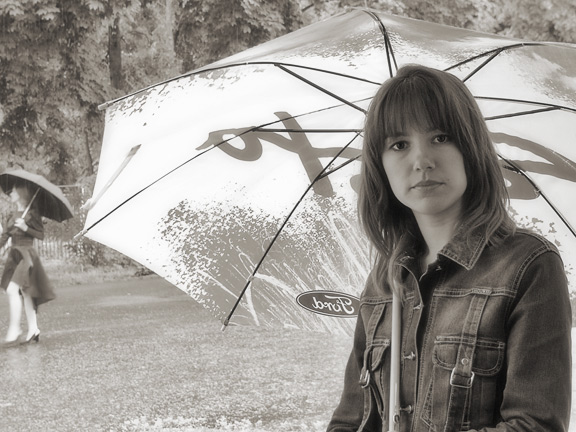 photo "Rain." tags: genre, portrait, woman