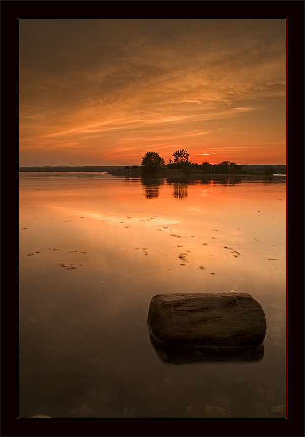 photo "Reflected Evening" tags: landscape, sunset, water