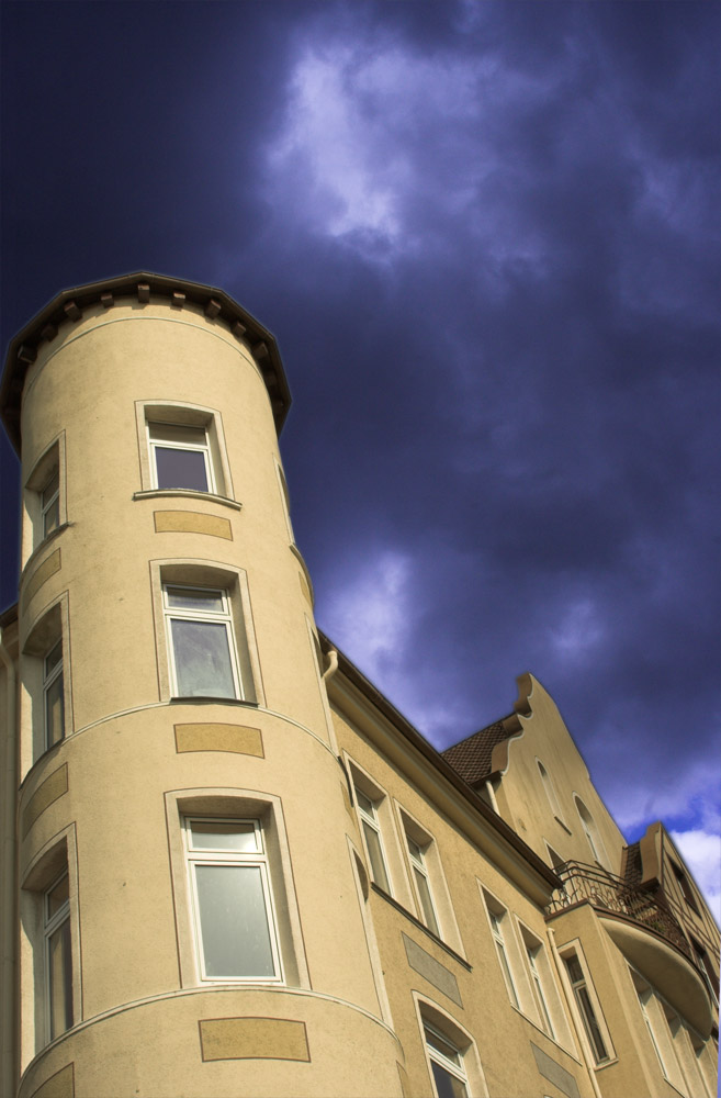 photo "Before a thunder-storm" tags: architecture, landscape, clouds