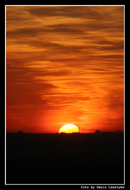 photo "Black Line" tags: landscape, clouds, sunset