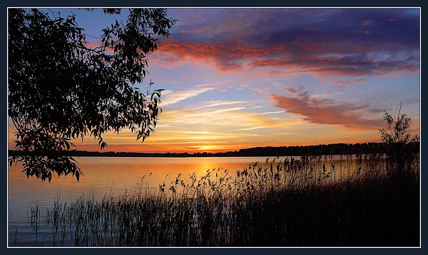 photo "Colorfull Summer Sundown Picture" tags: landscape, sunset, water