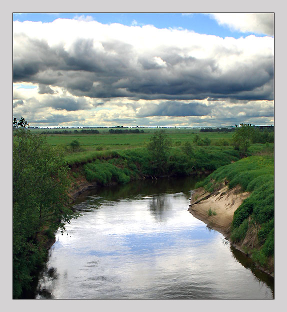 photo "Bend" tags: landscape, clouds, water