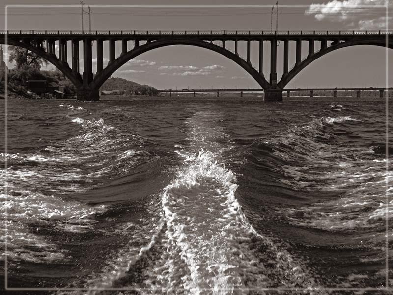 фото "Мост" метки: черно-белые, архитектура, пейзаж, 