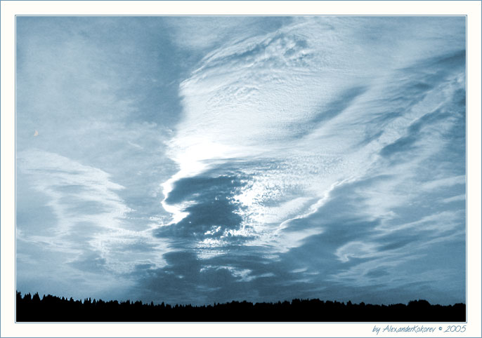 фото "Небеса лунного света!" метки: пейзаж, закат, облака